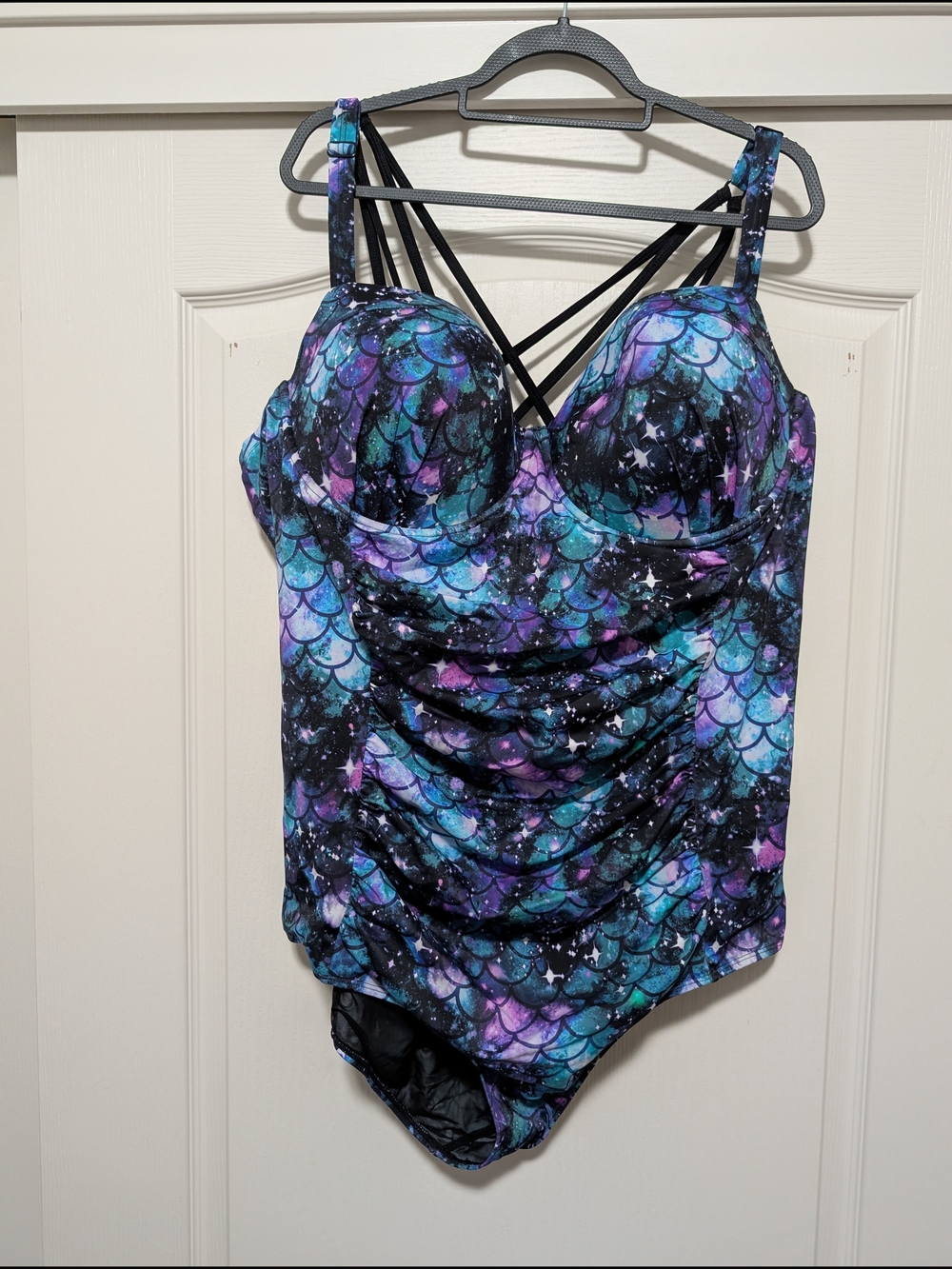torrid Black and Teal Galaxy Print One Piece